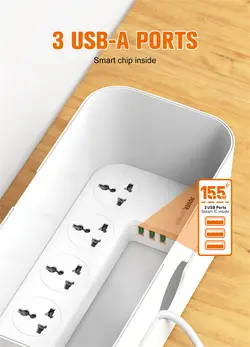 جعبه چند راهی برق هوشمند الدینیو مدل LDNIO Smart Power Socket Storage Box SN5311