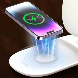 شارژر وایرلس و چراغ رومیزی الدینیو Ldnio Fast Wireless Charging Desk Lamp Y3