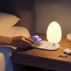 شارژر وایرلس و چراغ رومیزی الدینیو Ldnio Fast Wireless Charging Desk Lamp Y3