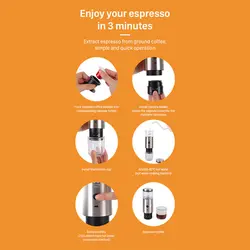 قهوه ساز شارژی قابل حمل شیائومی مدل Xiaomi MG73T espresso machine