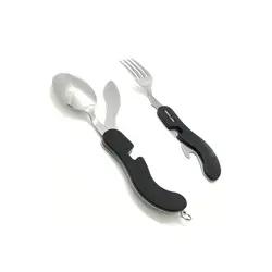 ست قاشق و چنگال مسافرتی گرین لیون مدل Green lion GN4IN1CSET 4IN1 cutlery set