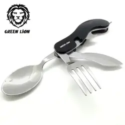 ست قاشق و چنگال مسافرتی گرین لیون مدل Green lion GN4IN1CSET 4IN1 cutlery set