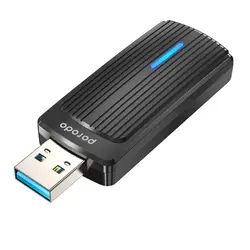 لن وایرلس پرودو مدل Porodo D-WDB6AC wifi6 USB A to TYPE-C