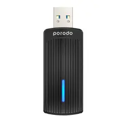 لن وایرلس پرودو مدل Porodo D-WDB6AC wifi6 USB A to TYPE-C