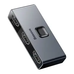 سوییچ دو پورت HDMI باسئوس Baseus Matrix HDMI Splitter Space CAHUB-BC0G