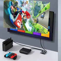 سوییچ دو پورت HDMI باسئوس Baseus Matrix HDMI Splitter Space CAHUB-BC0G