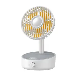 پنکه و شارژر وایرلس باسئوس Baseus Hermit Wireless Charger BS-W513 WXYZ-B02 توان 10 وات دارای استند