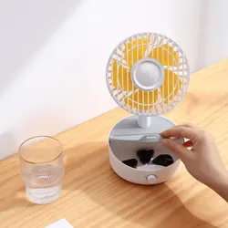 پنکه و شارژر وایرلس باسئوس Baseus Hermit Wireless Charger BS-W513 WXYZ-B02 توان 10 وات دارای استند