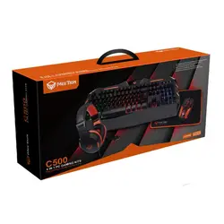 باندل گیمینگ کیبورد، موس، پد موس و هدست میشن Meetion Backlit Gaming Combo Kits 4IN1 C500