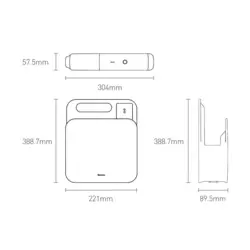 جارو شارژی باسئوس Baseus H5 Home Use Vacuum Clean VCSS000101 توان 110 وات