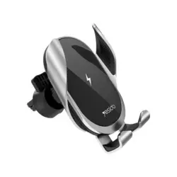 پایه نگه دارنده و شارژر وایرلس موبایل داخل خودرو یسیدو Yesido C78 Wireless Charger Phone Holder