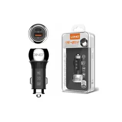 شارژر فندکی فست شارژ LDNIO C1 36W PD+QC3 بهمراه کابل Type-C