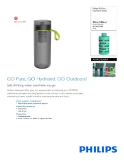 بطری تصفیه آب شیائومی Xiaomi Youpin Philips GoZero Active Adventure