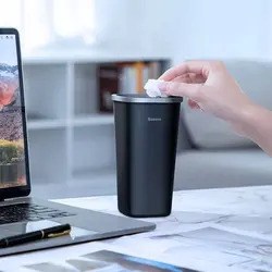 سطل زباله باسئوس Baseus Dust-Free Vehicle-Mounted Trash Can CRLJT-A01 مناسب اتومبیل و میز