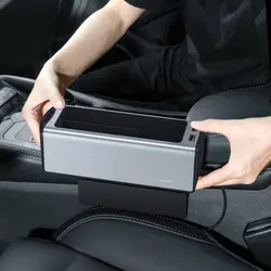 کنسول داخل خودرو و هاب شارژر باسئوس Baseus Car Organizer Cup Holder CRCWH-A با جالیوانی