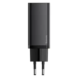 شارژر دیواری فست شارژ باسئوس Baseus GaN2 Lite Quick Charger Type-C USB-A CCGAN2L-B توان 65 وات