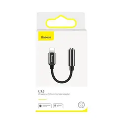 کابل تبدیل Lightning به پورت AUX باسئوس Baseus iP Male to 3.5mm Female L3.5 Adapter CALL3