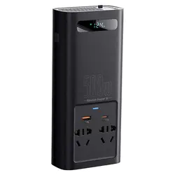 چند راهی باسئوس Baseus Super Si Power Inverter 500W CN EU 220V CGNB000101 ولتاژ 220 ولت