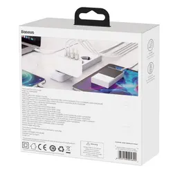 شارژر دیواری فست شارژ  باسئوس Baseus GaN2 Pro Quick Charger CCGAN2P-L با توان 100W همراه کابل