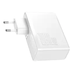 شارژر دیواری فست شارژ  باسئوس Baseus GaN2 Pro Quick Charger CCGAN2P-L با توان 100W همراه کابل