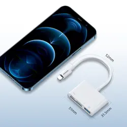 آداپتور و هاب لایتنینگ جویروم مدل Joyroom S-H142