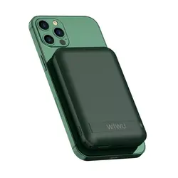 پاور بانک 10000mAh مگنتی ویوو مدل Wiwu Snap Cube Magnetic 10000mAh Wireless