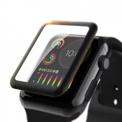 محافظ صفحه نمایش شفاف اپل واچ سری 7 سایز 41 میلی متری گرین مدل Green 3D HD Glass Screen Protector for Apple Watch 41mm Series 7