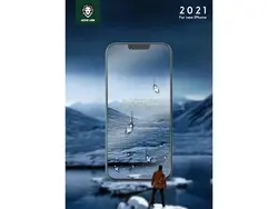 محافظ صفحه نمایش شیشه ای مات آیفون 13 و 13 پرو گرین Green iPhone 13/13 Pro HD Matte Pro Glass GN3AG13PR