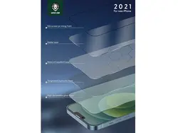 محافظ صفحه نمایش شیشه ای مات آیفون 13 و 13 پرو گرین Green iPhone 13/13 Pro HD Matte Pro Glass GN3AG13PR