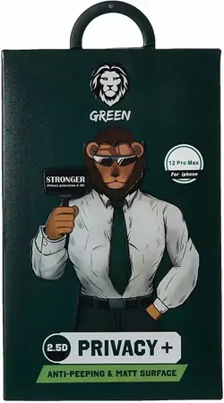 محافظ صفحه نمایش شیشه ای حریم خصوصی گرین Green Privacy Glass Green 2.5D AG GN25DAGIP12P برای iPhone 12 / 12 Pro
