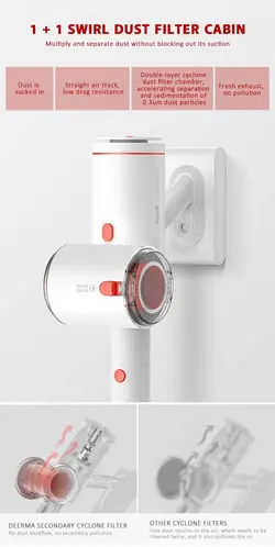جارو شارژی شیائومی درما Xiaomi Deerma Handheld Wireless Vacuum Cleaner VC25 Plus