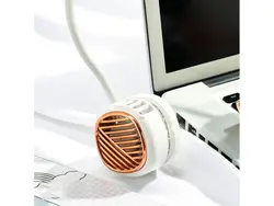 پنکه دور گردنی شیائومی Xiaomi Deerma DEM-GB100 Pocket Mini Neck Fan دارای دو فن