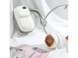 پنکه دور گردنی شیائومی Xiaomi Deerma DEM-GB100 Pocket Mini Neck Fan دارای دو فن