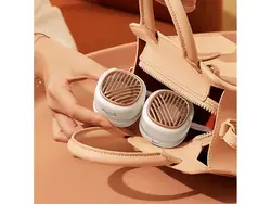 پنکه دور گردنی شیائومی Xiaomi Deerma DEM-GB100 Pocket Mini Neck Fan دارای دو فن