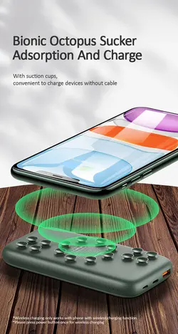 پاوربانک وایرلس شارژ سریع یوسمز USAMS US-CD146 Wireless Fast Charging Power Bank ظرفیت 10000mAh
