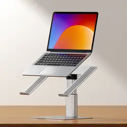 پایه استند لپتاپ باسئوس Baseus Metal Adjustable Laptop Stand Silver LUGS000012