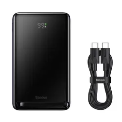 پاور بانک شارژ وایرلس باسئوس Baseus PPCX Magnetic Bracket Wireless Fast Charge Power Bank 10000mAh با توان 20W