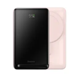 پاور بانک شارژ وایرلس باسئوس Baseus PPCX Magnetic Bracket Wireless Fast Charge Power Bank 10000mAh با توان 20W