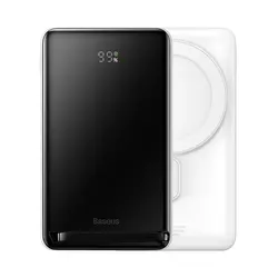 پاور بانک شارژ وایرلس باسئوس Baseus PPCX Magnetic Bracket Wireless Fast Charge Power Bank 10000mAh با توان 20W