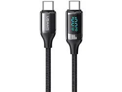 کابل شارژ دوسر تایپ سی ۱۰۰ وات 1.2 متری یوسامز USAMS Type-C 100W Fast Charging Cable US-SJ546