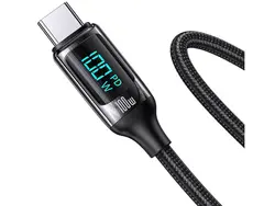 کابل شارژ دوسر تایپ سی ۱۰۰ وات 1.2 متری یوسامز USAMS Type-C 100W Fast Charging Cable US-SJ546