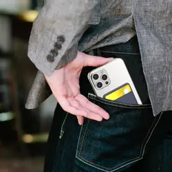 جا کارتی موبایل آها استایل مدل Silicon Card Pocket AhaStyle PT133 with MagSafe Magnets