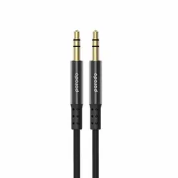 کابل صدای پرودو مدل Porodo Metal Braided AUX Cable PD-AUA12-BK به طول 1.2 متر