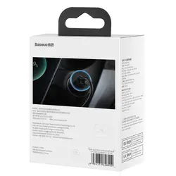 شارژر فندکی باسئوس مدل Baseus Golden Contactor Max Dual Fast Charger Car Charger U+C CGJM000103 با توان 60W