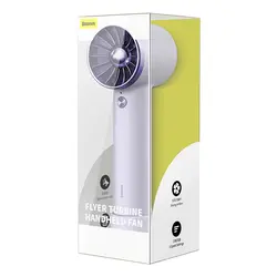 پنکه دستی و پاوربانک باسئوس Baseus ACFX010002 Flyer Turbine با ظرفیت 4000maH و کابل متصل لایتنینگ