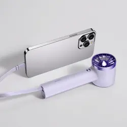 پنکه دستی و پاوربانک باسئوس Baseus ACFX010002 Flyer Turbine با ظرفیت 4000maH و کابل متصل لایتنینگ