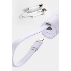 پنکه دستی و پاوربانک باسئوس Baseus ACFX010002 Flyer Turbine با ظرفیت 4000maH و کابل متصل لایتنینگ