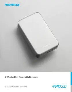 پاوربانک وایرلس مگنتی مومکس مدل Q.Mag Power 7 Magnetic IP107 با ظرفیت 10000mAh