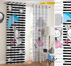 پرده پانچ طرح نقاشی دخترانه p8569