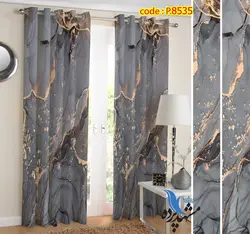 پرده پانچ طرح سنگ کد p8535